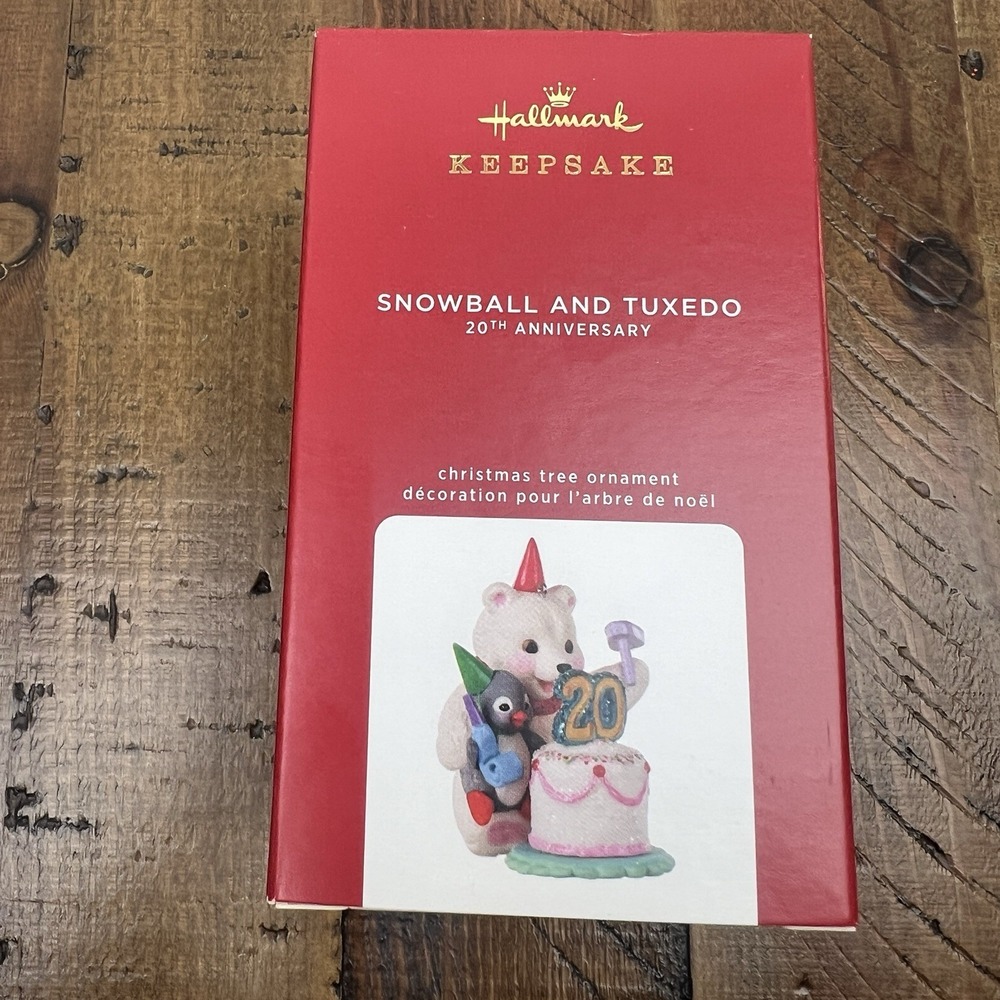 Hallmark Keepsake Ornament 2020 Snowball and Tuxedo Shared Celebration 20th LE